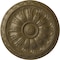 Ekena Millwork Kirke Ceiling Medallion (Fits Canopies up to 3 3/4"), Hnd-Painted Mississippi Mud, 15 3/4"OD x 5/8"P CM16KIMMF - alternate 1
